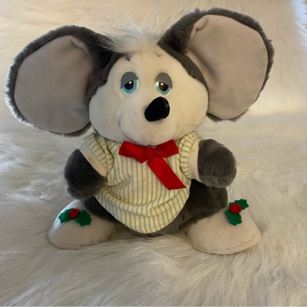 Vintage 1987 Applause Sugar Plum Mouse With Night Shirt And Cap Plush